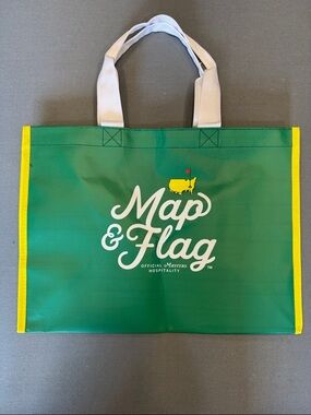2026 Masters Green Tote with Yellow Trim and White Handles
